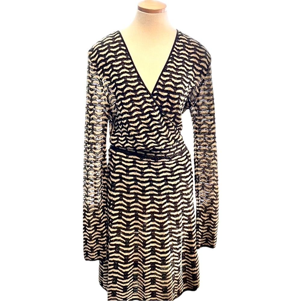 M Missoni Metallic Patterned Dress, size 10